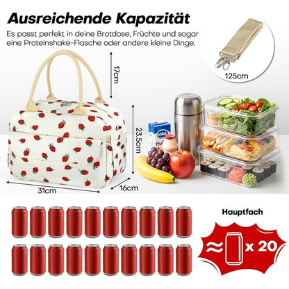 Isolierte Lunchtasche Kühlbox für Damen & Herren – Verstellbar & Faltbar