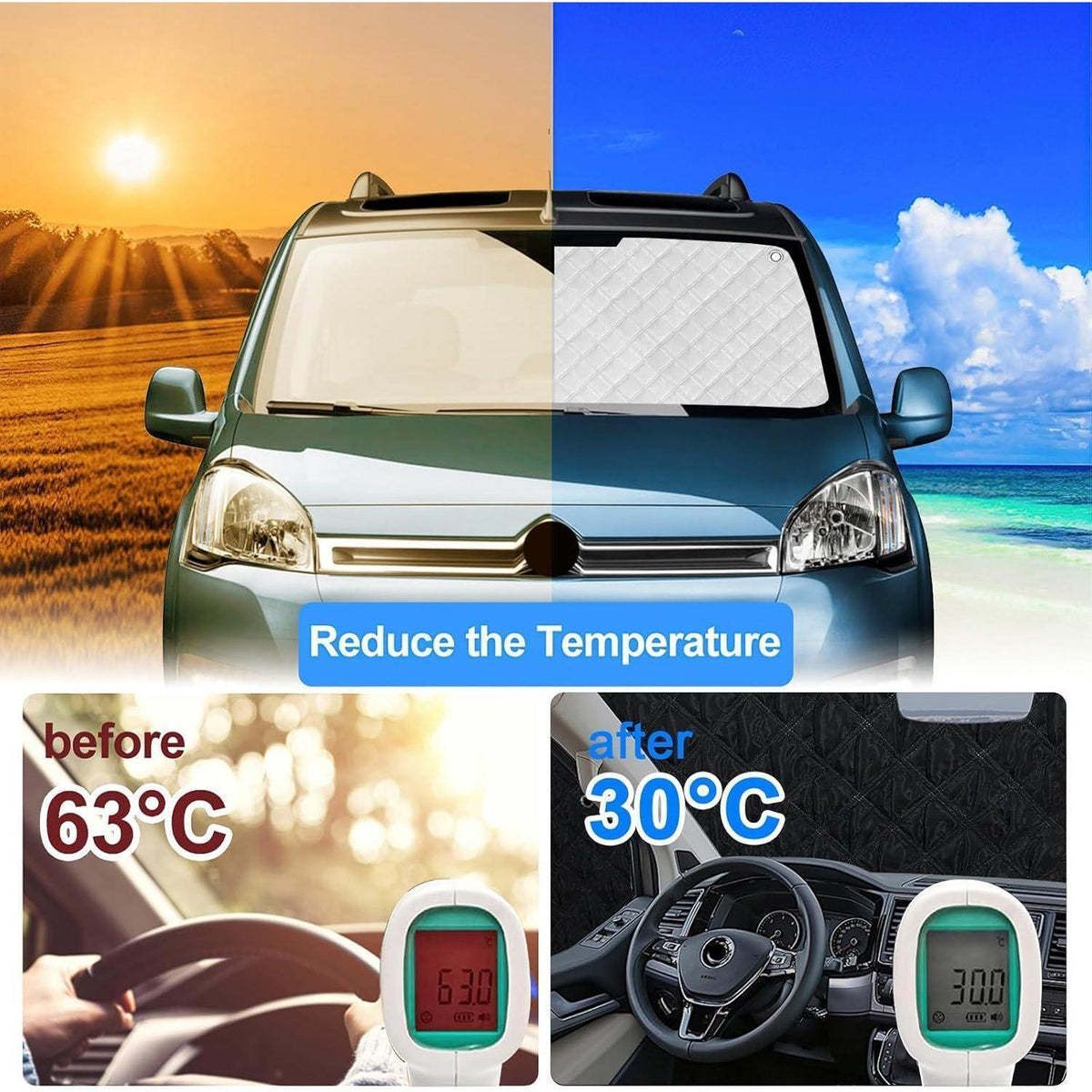 Thermomatte Fahrerhaus Citroen Berlingo/Peugeot Partner 2008-2018
