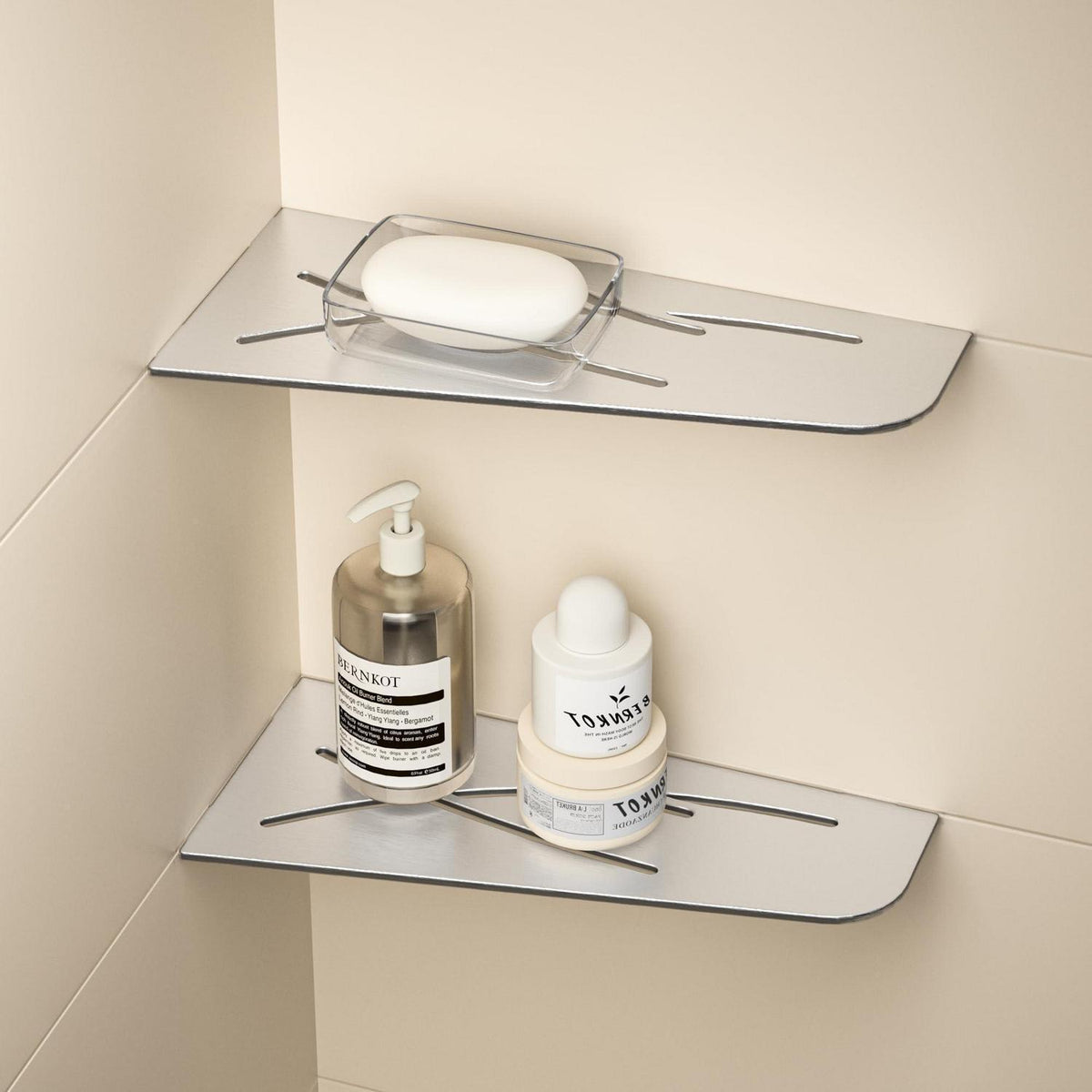 Eck Duschregal Edelstahl SUS304 - 2er Pack für Fliesen