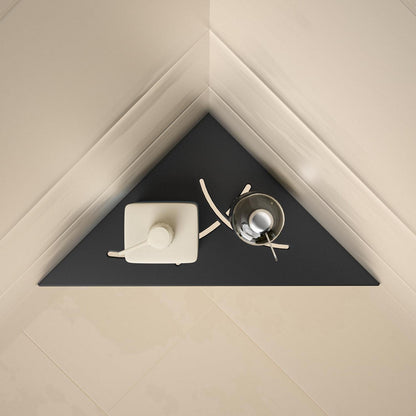 Eck-Duschregal Edelstahl 2er-Pack Schwarz – Platzsparend & Robust