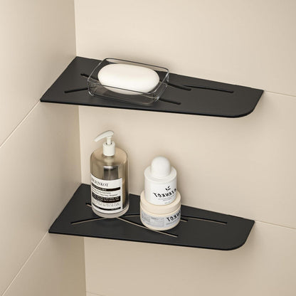 Eck Duschregal Edelstahl 2er-Pack Mattschwarz – Platzsparend & Robust