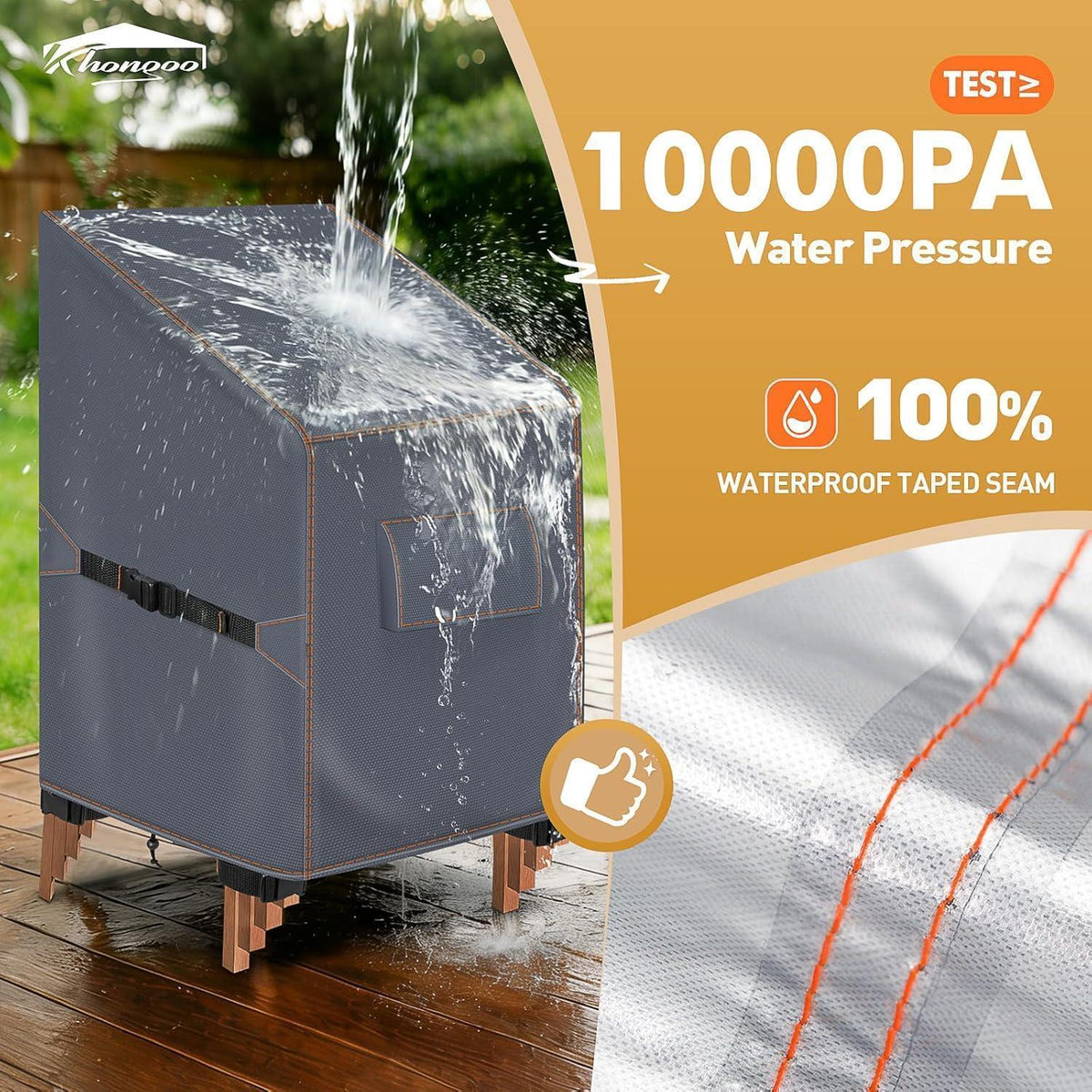 Gartenstuhl Abdeckung 64x64x70/120cm – Wasserdicht & Winterfest
