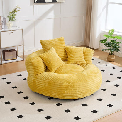 Boneless Lounger Sitzsack Sofa | Gelb | Bequem & Vielseitig