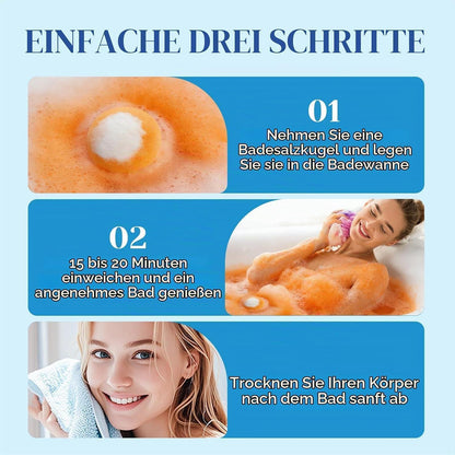 Blütenduft Badebomben Geschenkset 6er Pack – Entspannung & Feuchtigkeit