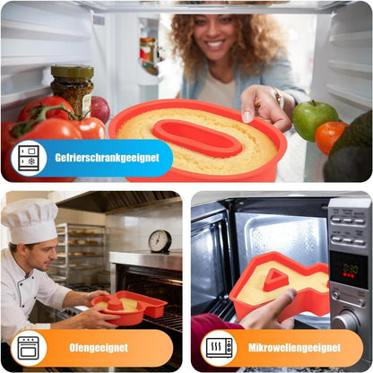 Silikon Backform Zahlen – Kuchenform für Geburtstag & Co.
