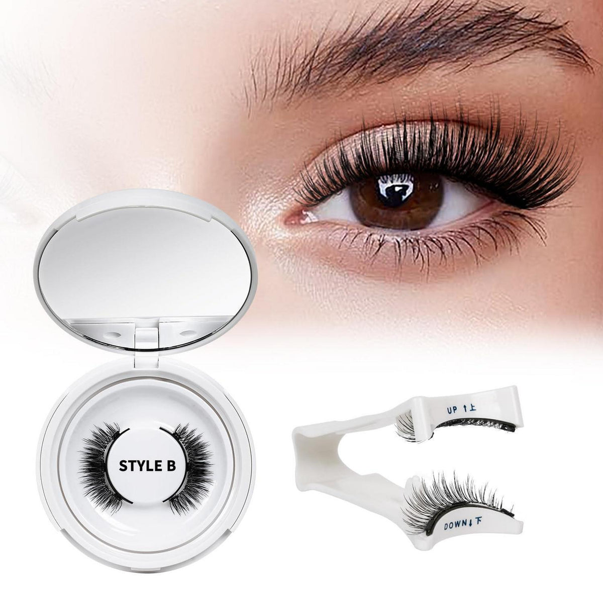 Magnetische Wimpern ohne Kleber – 1 Paar (JES-06)
