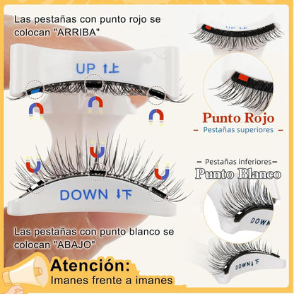 Magnetische Wimpern ohne Kleber – 1 Paar (JES-06)