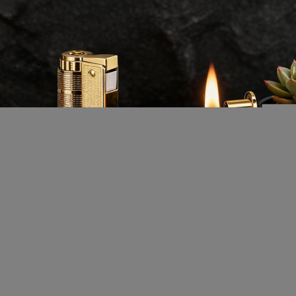 2x Vintage Benzinfeuerzeug mit Windschutz – Retro Feuerzeuge für Männer