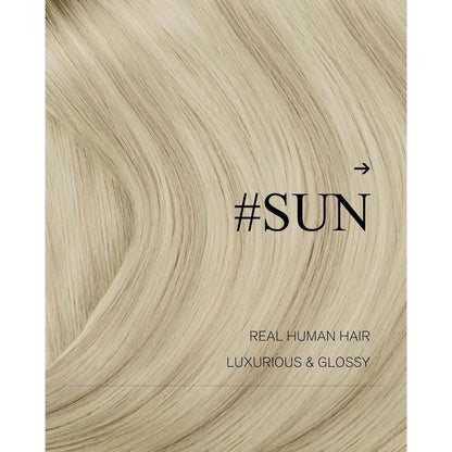 Blond Echthaar Tressen 35cm – Volumenspendend & Länger