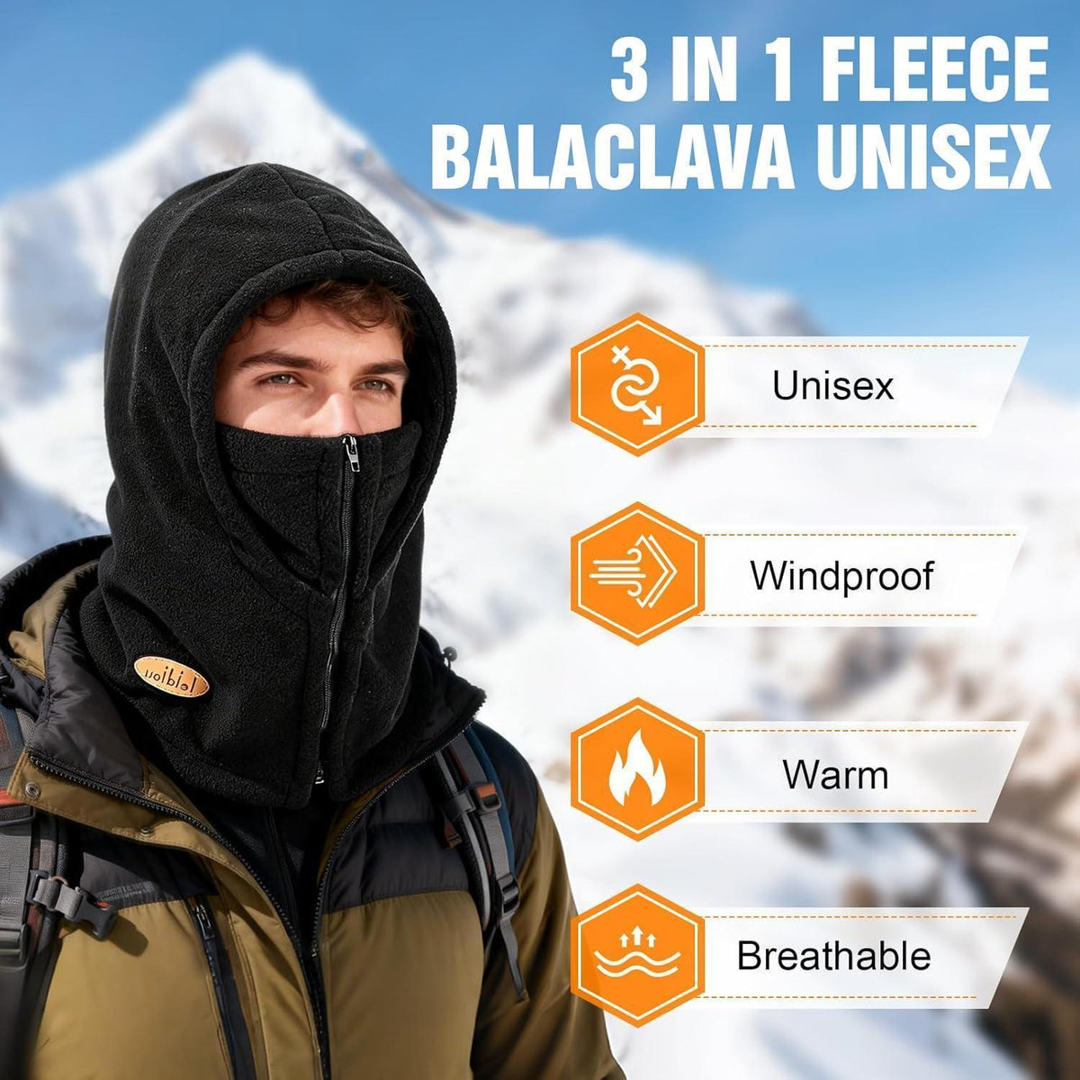 Thermo Sturmhaube Fleece – Winddicht & Warm für Herren & Damen