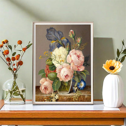 Malen nach Zahlen Blume für Erwachsene – DIY Bastelset