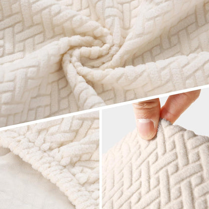 Stuhlhussen 6er Set Jacquard – Stretchbezug für Esszimmerstühle