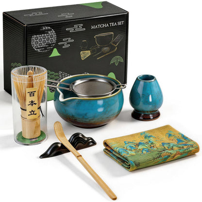 Matcha Set 8-teilig – Premium Teezeremonie mit Keramikschale
