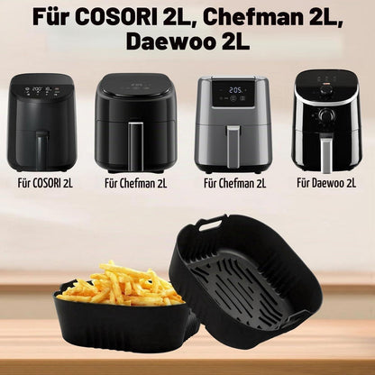 Silikonform 2er-Set für Heißluftfritteuse 2L - 2.5L