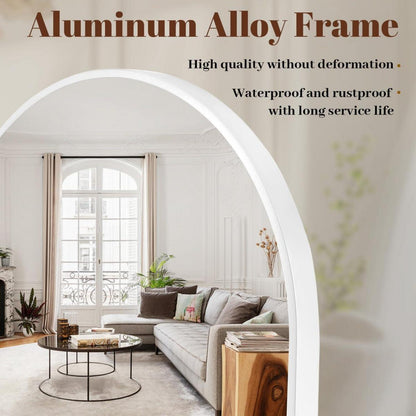 Bogen Wandspiegel 120x80cm Aluminiumrahmen – Bad & Schlafzimmer