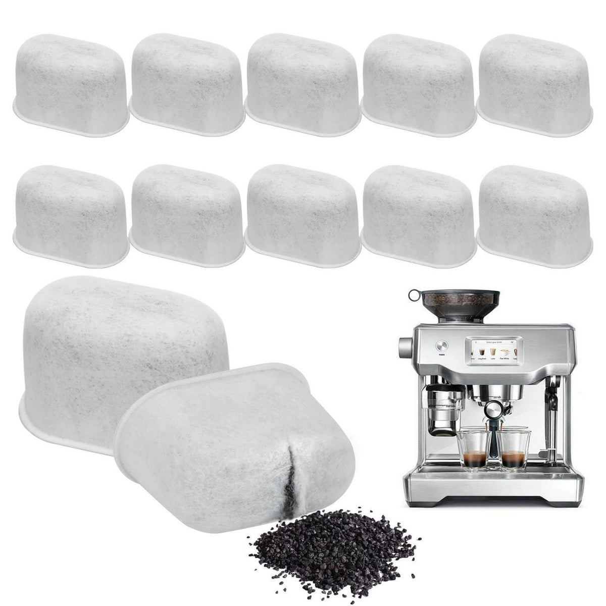 12x Wasserfilter Einsätze für Ninja Kaffee Luxe ES601/ES701