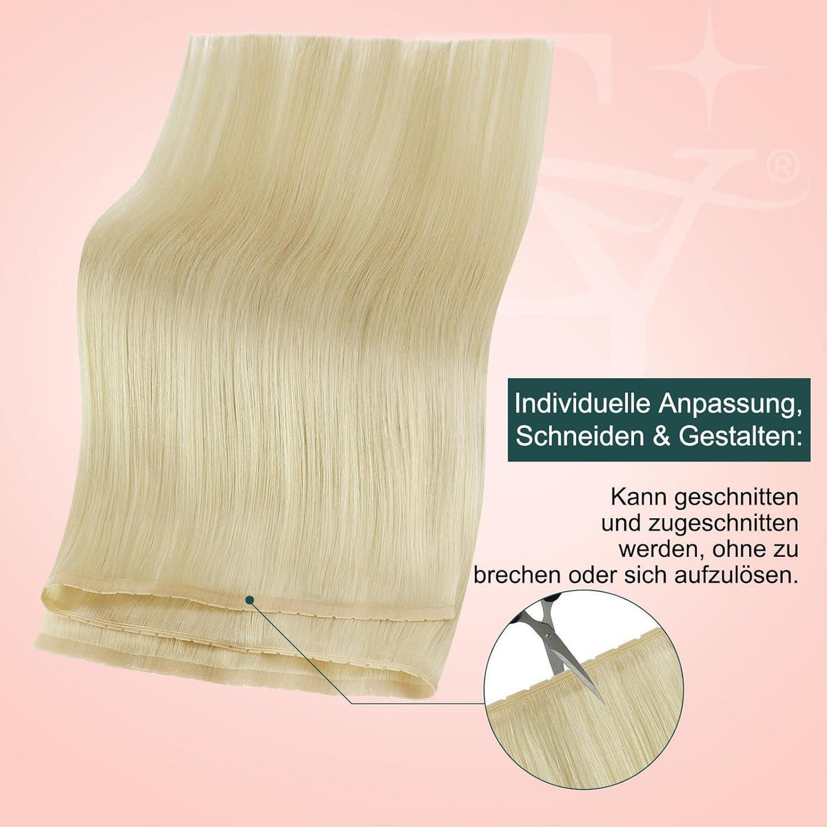 Blond Butterfly Tressen Echthaar 60cm – Weich & Vielseitig