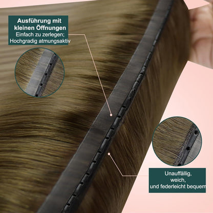 Blond Balayage Butterfly Tressen Echthaar Haarverlängerung 40cm