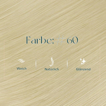 Blond Echthaar Tressen – 50cm, 100g, #60
