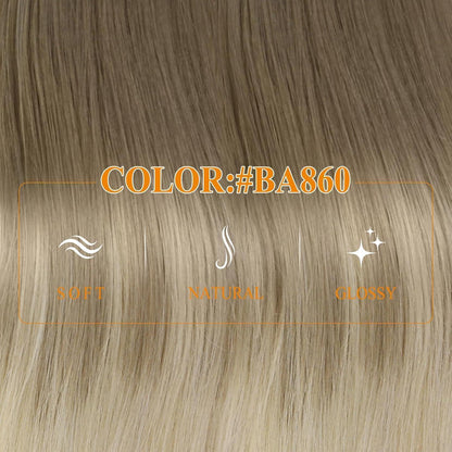 Echthaar Draht Extension Balayage Blond Ombre 50cm