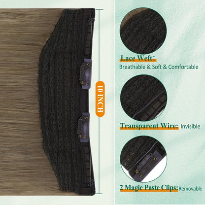 Echthaar Draht Extension Balayage Blond Ombre 50cm