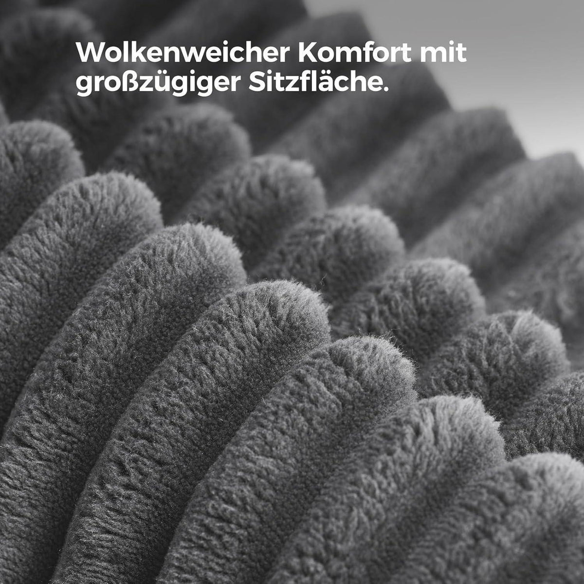 Ecksofa mit Schlaffunktion, Grau – Komfortabler Schlafsofa mit Chaise Longue