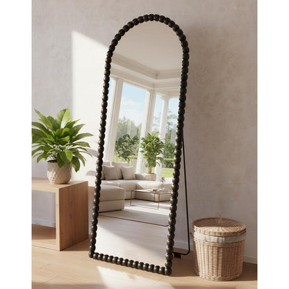 Ganzkörperspiegel 180x71 cm – Standspiegel mit Bogenform & HD Glas