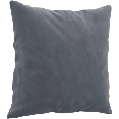 2-Sitzer Sofa Samt Dunkelgrau – Modernes Mini Sofa mit Kissen