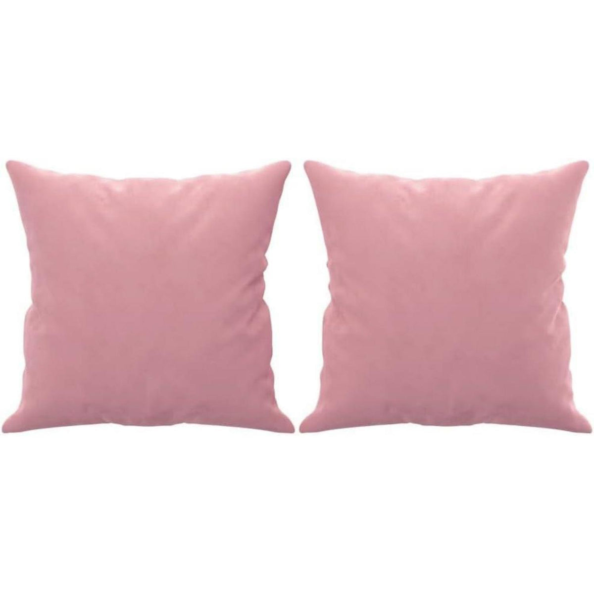 Rosa 2-Sitzer Sofa mit Samtbezug & Kissen – 140cm