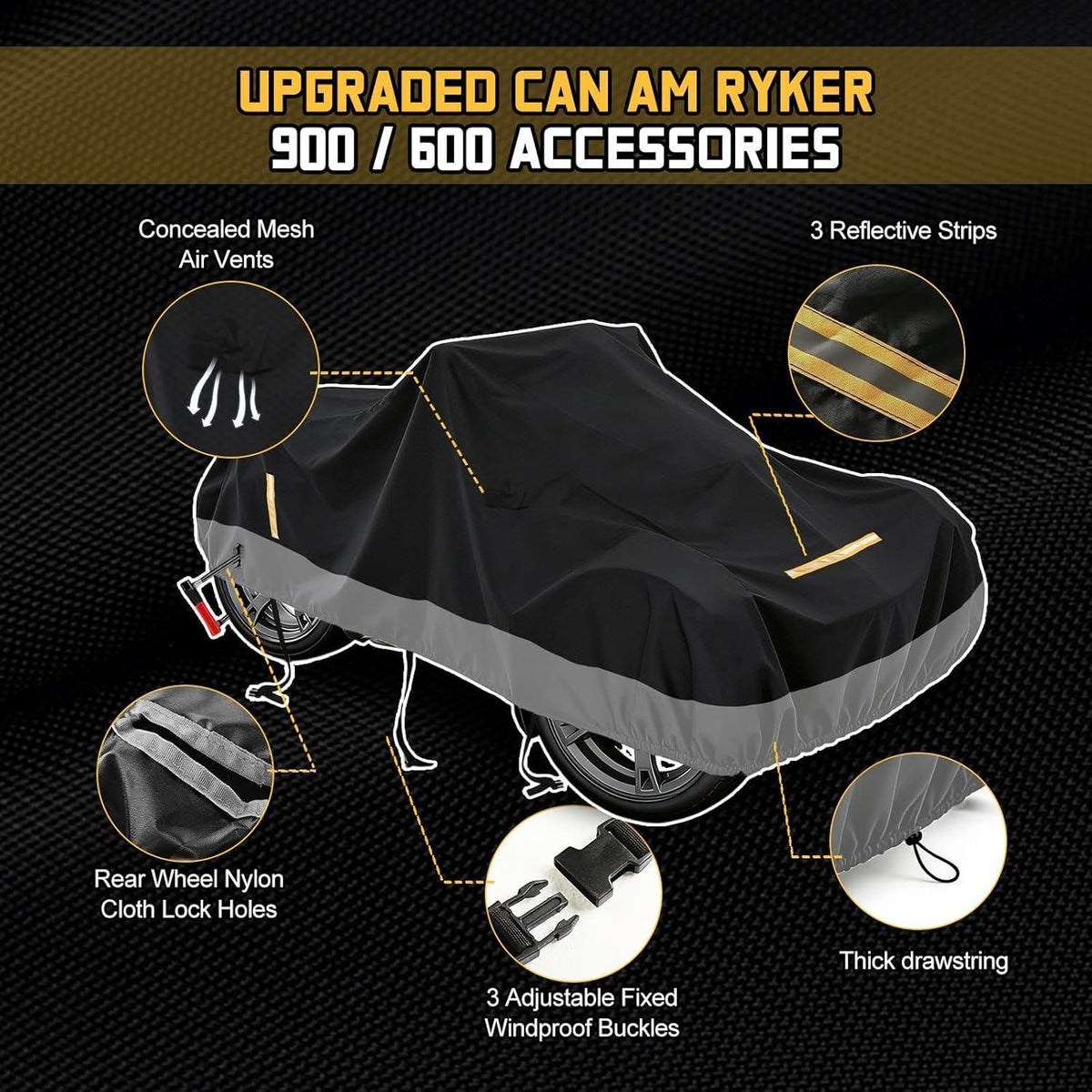 Motorradabdeckung Outdoor – Wasserdicht für Can-Am Ryker 600/900