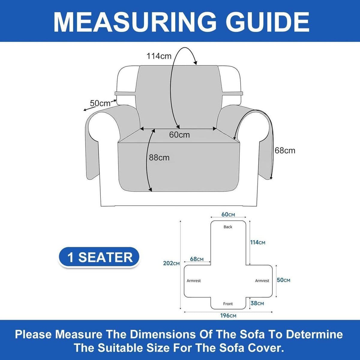 Sofaüberwurf 1-Sitzer Burgunderrot (60cm) – Rutschfest & Praktisch