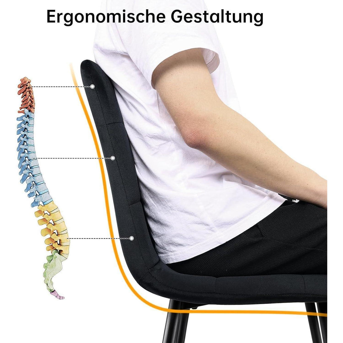 Esstisch Set Dunkelholz mit 6 Samtstühlen 140x80cm