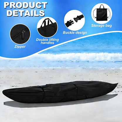 Kajak Abdeckung Vollabdeckung 5m x 100cm Wasserdicht UV-Beständig