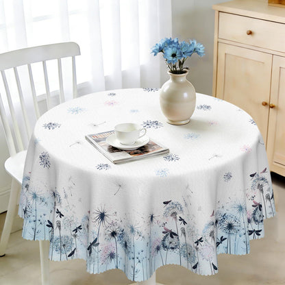Runde Tischdecke 160 cm – Wetterfest & Löwenzahn Floral