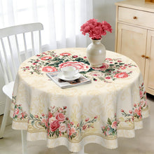 Runde Tischdecke 160 cm Rosenmuster – Wetterfest & Abwaschbar