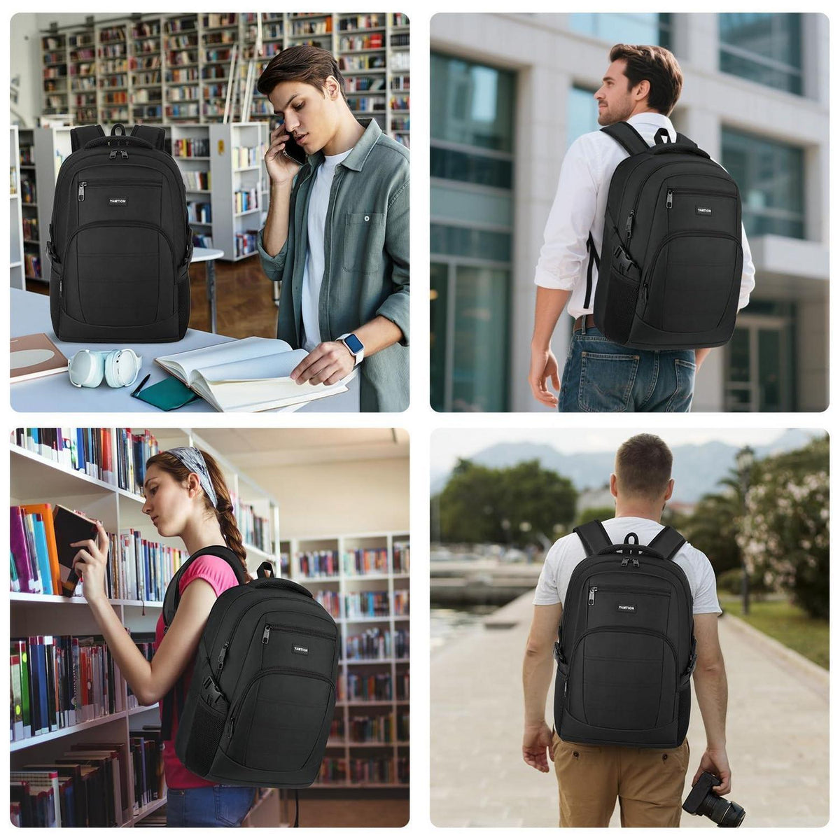 Laptop Rucksack 15,6 Zoll – Wasserdichter Schulrucksack für Herren & Damen