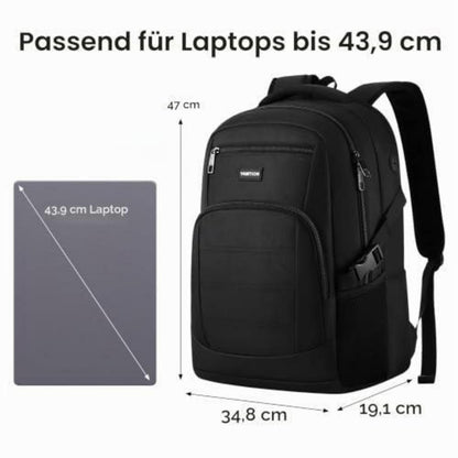 Laptop Rucksack 17,3 Zoll – Wasserdichter Schulrucksack für Herren & Damen