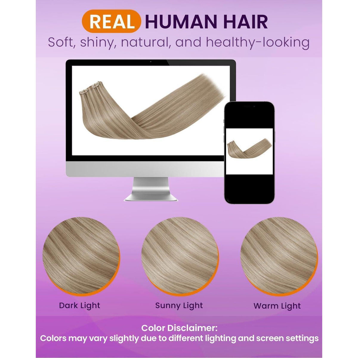 Blond Echthaar Clip-in Extensions – Remy Haar 40cm #16/22