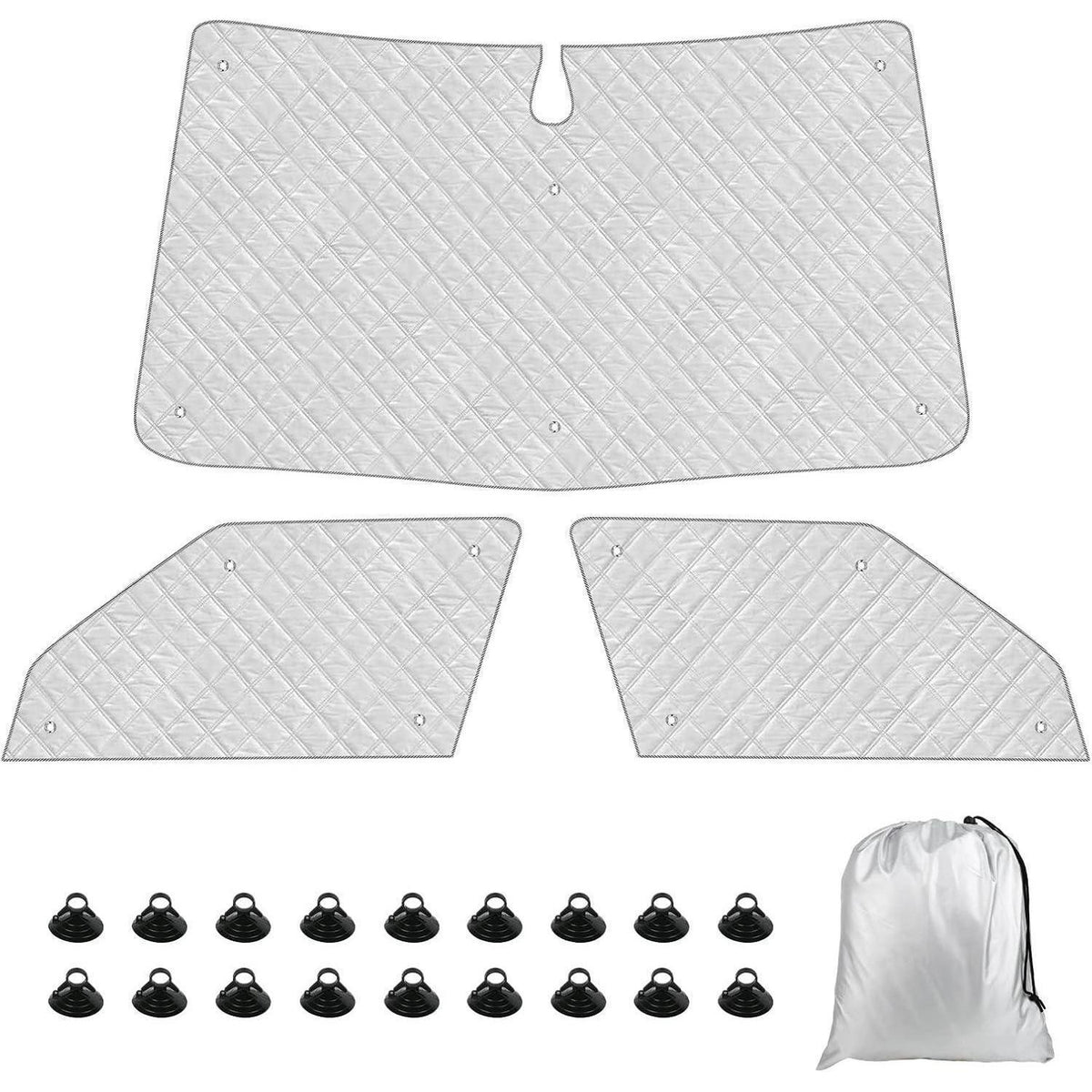 Thermomatte Skoda Yeti 5L 2009-2017 – 3tlg. Sonnenschutz Set