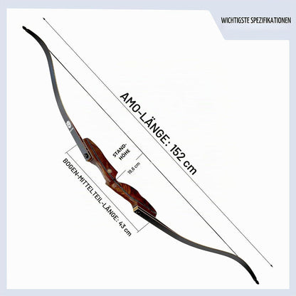 Recurve Bogen Takedown 40lb – Traditioneller Jagdbogen Set für Erwachsene