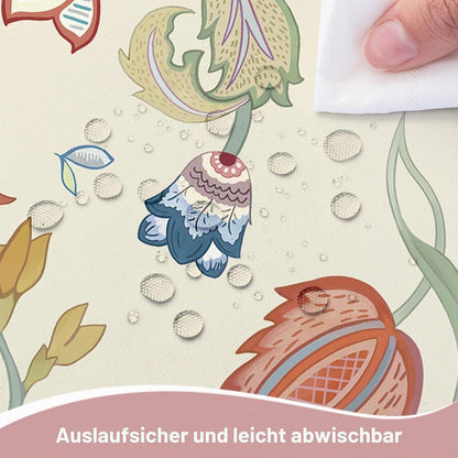 Blumentischdecke Frühling Sommer 140x180cm Rosa Vögel