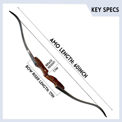 Recurve Bogen Takedown 50lbs – Set für Anfänger & Profis