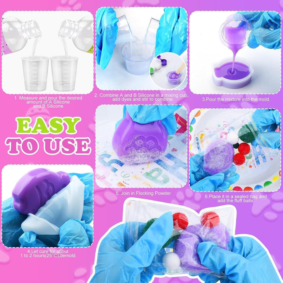 Flüssigsilikon Set für Taba Squishy - 500g Weiß