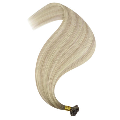 Echthaar Bonding Extensions Blond Ombre 35cm