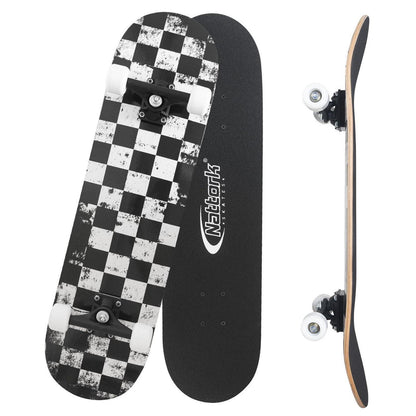 Komplett Skateboard 31 Zoll – Checkerboard Design für Anfänger