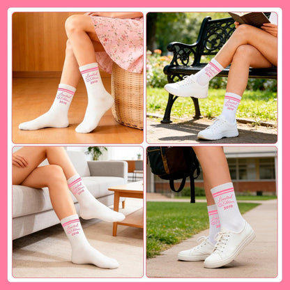 16. Geburtstag Geschenkset Mädchen – Baumwollsocken & Schlüsselanhänger 2010