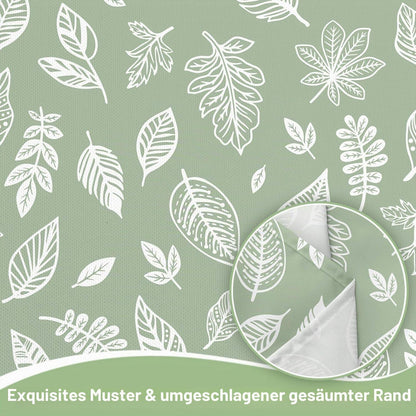 Tischdecke Blätter Salbeigrün 140x200 cm | Frühling Sommer