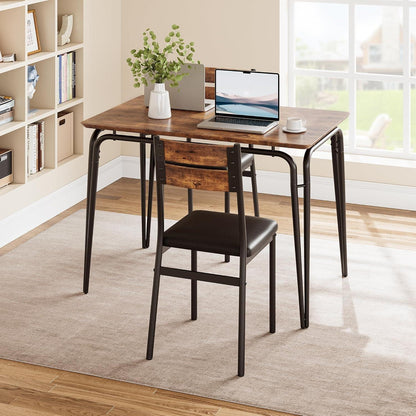 5-teiliges Esszimmer-Set für 4 Personen – Platzsparend & Modern
