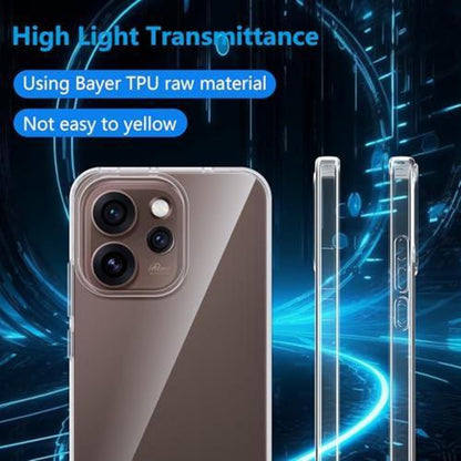 Oppo Reno 15 Pro 5G Hülle mit Schutzfolie, Transparent