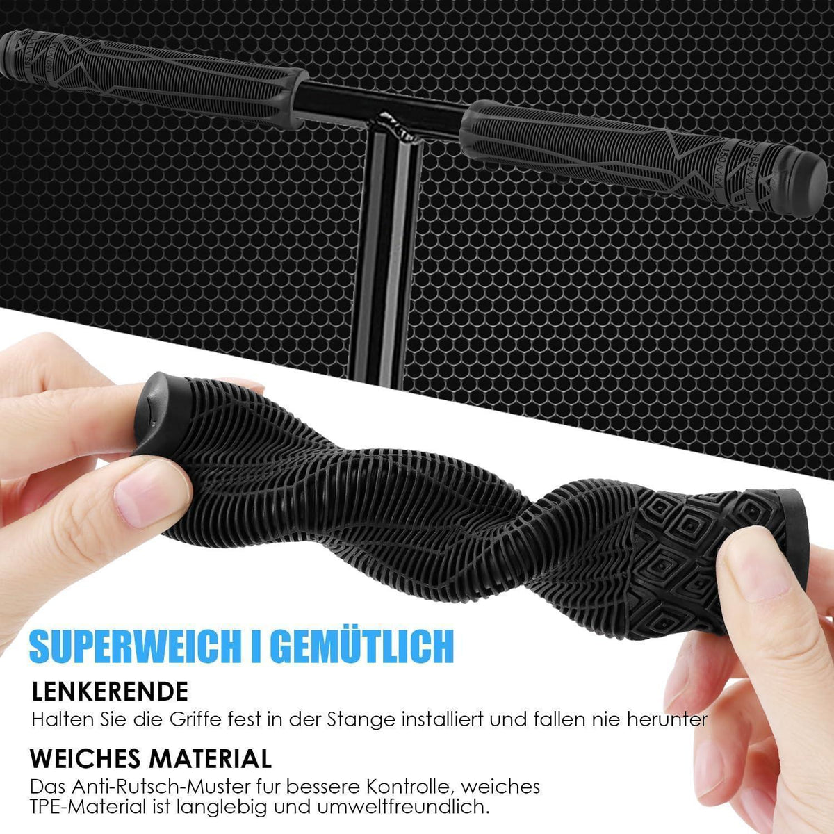 Stunt Scooter Griffe 150/165/180mm – Soft & Komfortabel